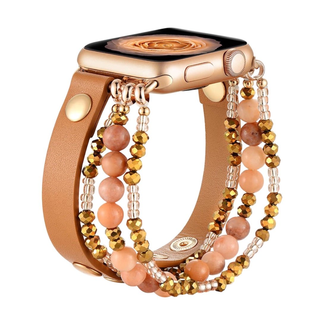 Apple Watch Bracelet, multi-strand beaded, for women, Malia model