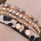 Apple Watch Bracelet, multi-strand beaded, for women, Malia model