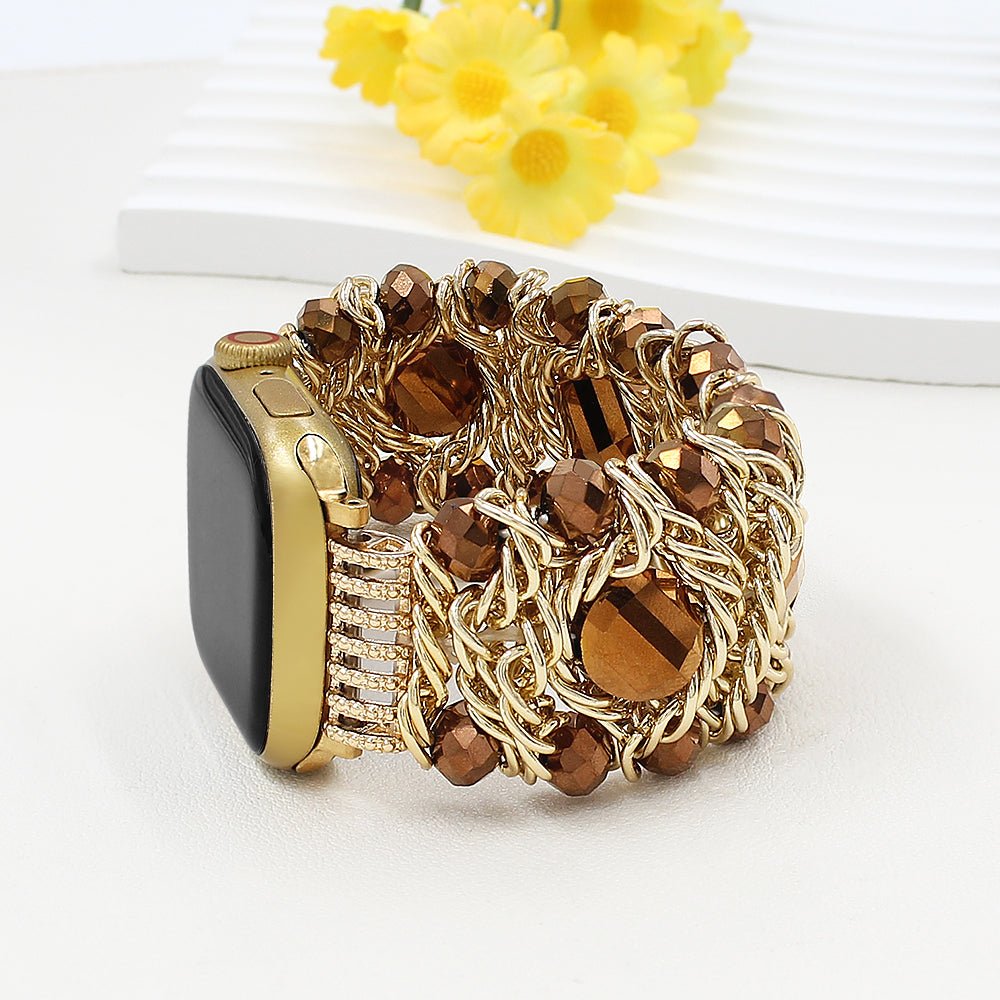 Apple Watch Bracelet, sparkling natural stones, for women, Athena model