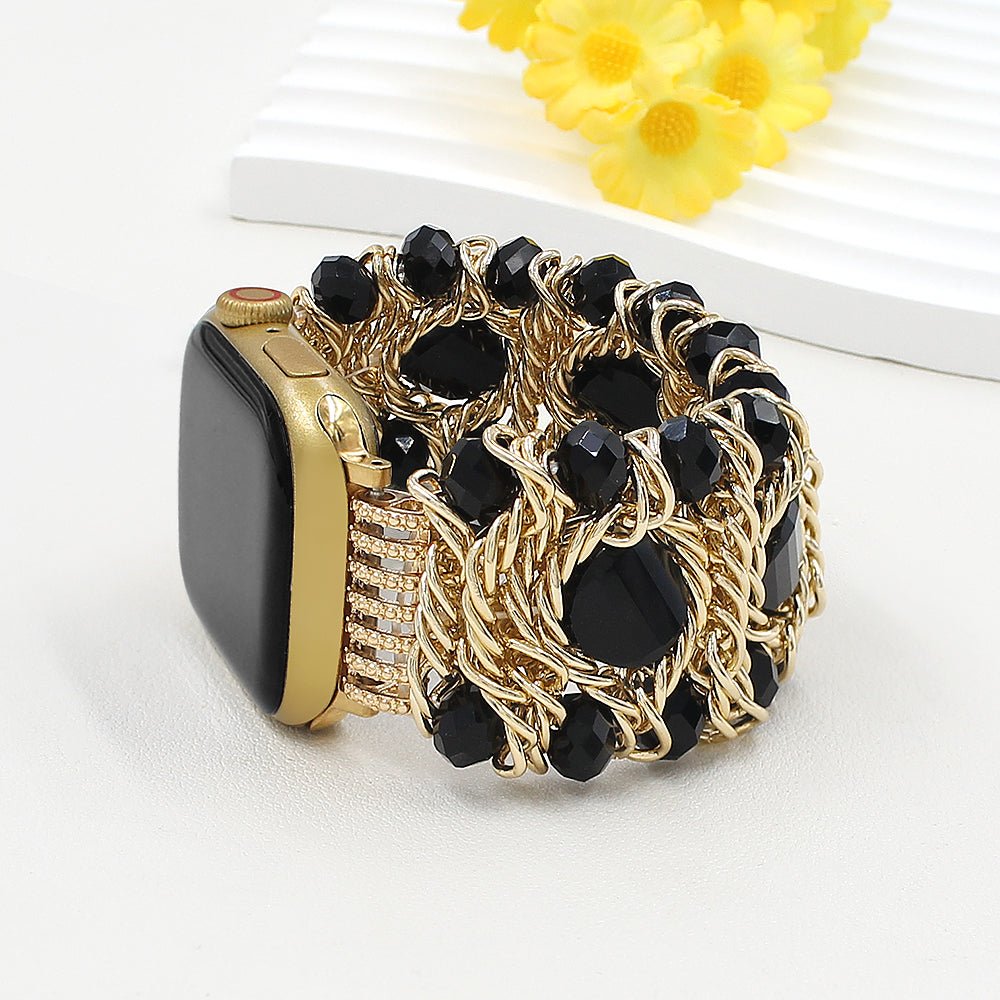 Apple Watch Bracelet, sparkling natural stones, for women, Athena model
