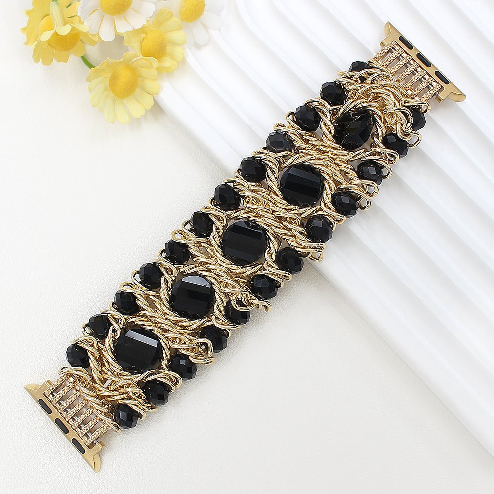 Apple Watch Bracelet, sparkling natural stones, for women, Athena model