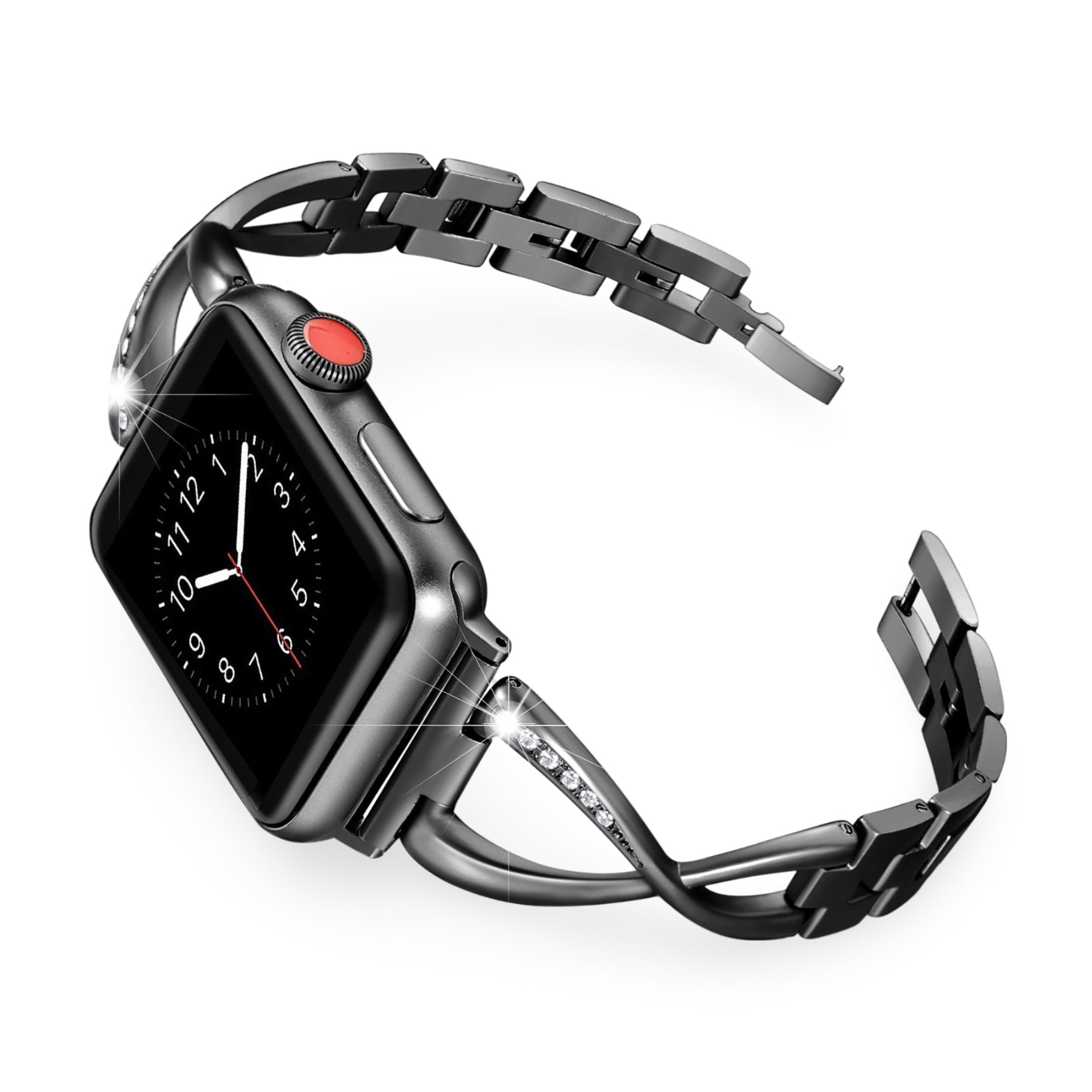 Apple Watch Bracelet, set with zirconium oxide, for women, Initia model