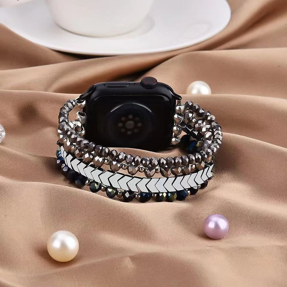 Smartwatch bracelet, with sparkling crystal, for Apple Watch, Karmelle model