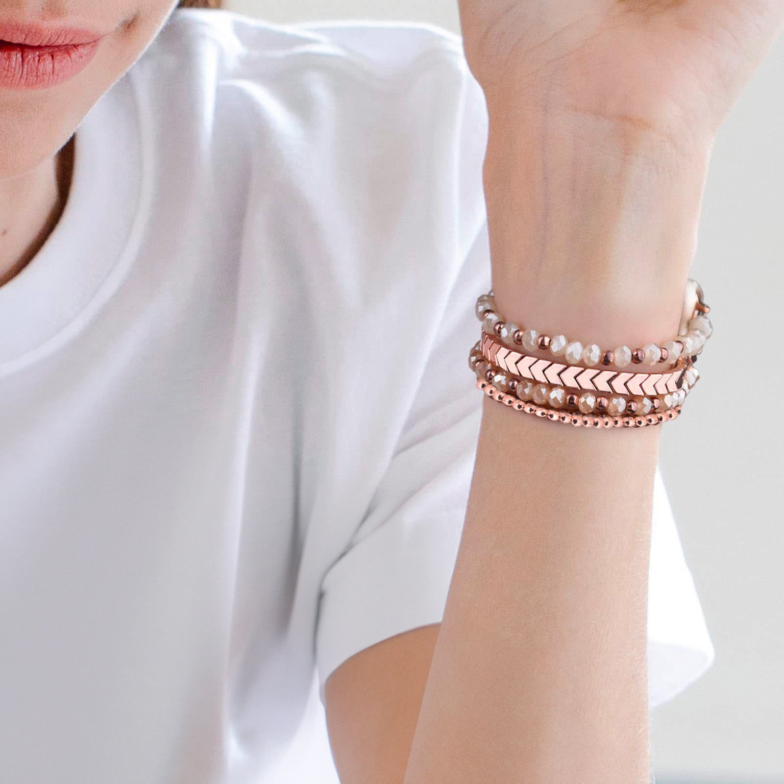 Smartwatch bracelet, with sparkling crystal, for Apple Watch, Karmelle model