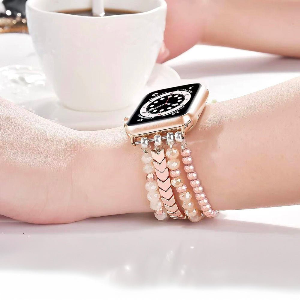 Smartwatch bracelet, with sparkling crystal, for Apple Watch, Karmelle model