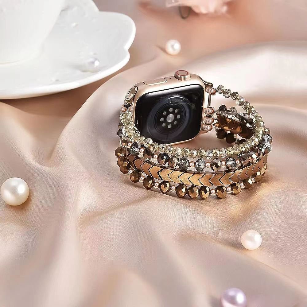 Smartwatch bracelet, with sparkling crystal, for Apple Watch, Karmelle model