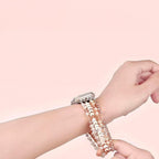 Smartwatch bracelet, with sparkling crystal, for Apple Watch, Karmelle model