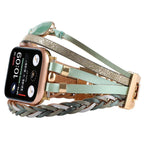 Multi-Strand Bracelet for Apple Watch, Braided Straps with Central Stone, for Women, Adla Model
