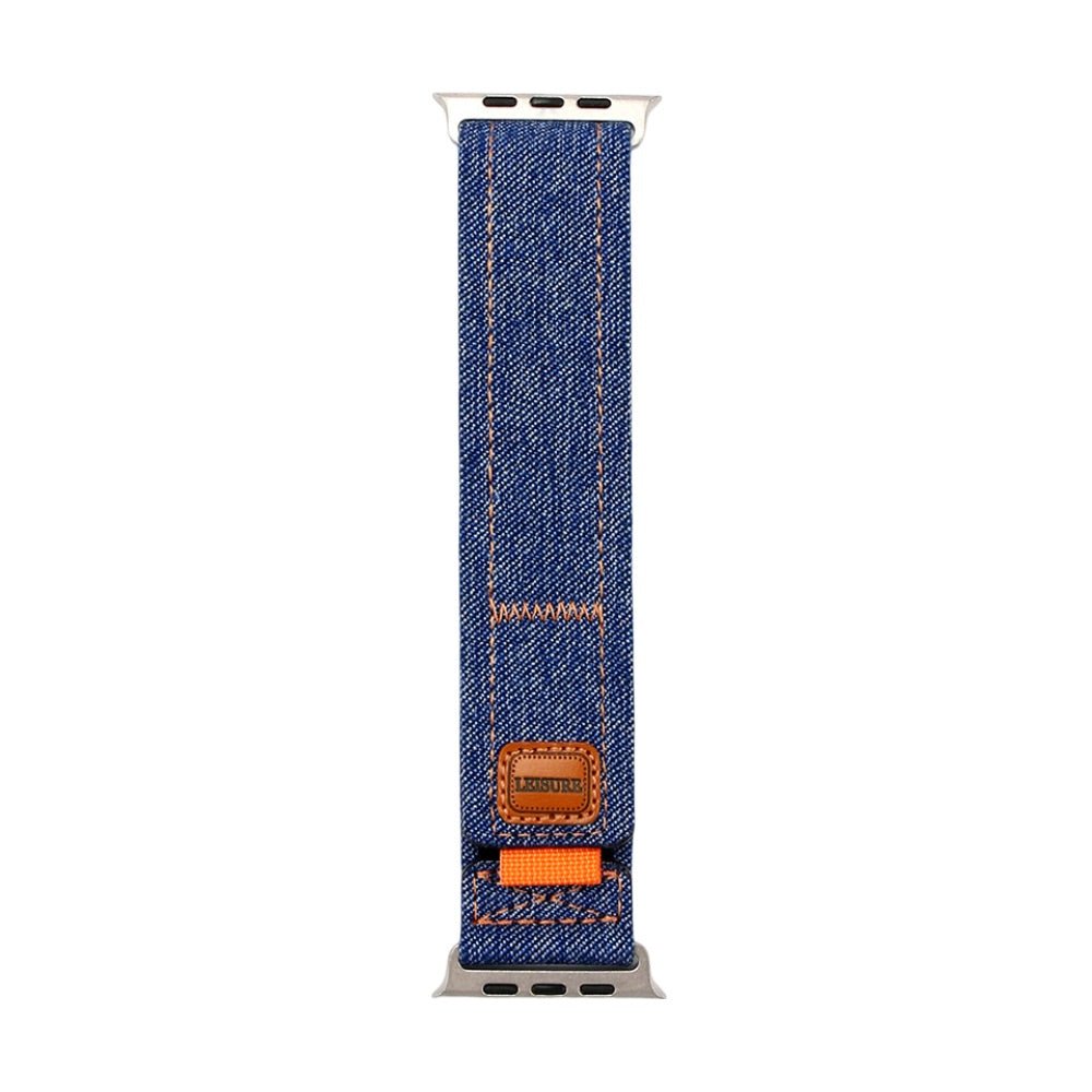 Denim jean bracelet, casual and elegant look, for Apple Watch, adjustable, Locarne model