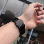 Thick V Mesh Bracelet, Unbreakable, for Apple Watch, Adjustable, Forux Model