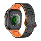 Technical-look high-resistance silicone bracelet for Apple Watch, adjustable, Ditrix model