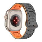 Technical-look high-resistance silicone bracelet for Apple Watch, adjustable, Ditrix model