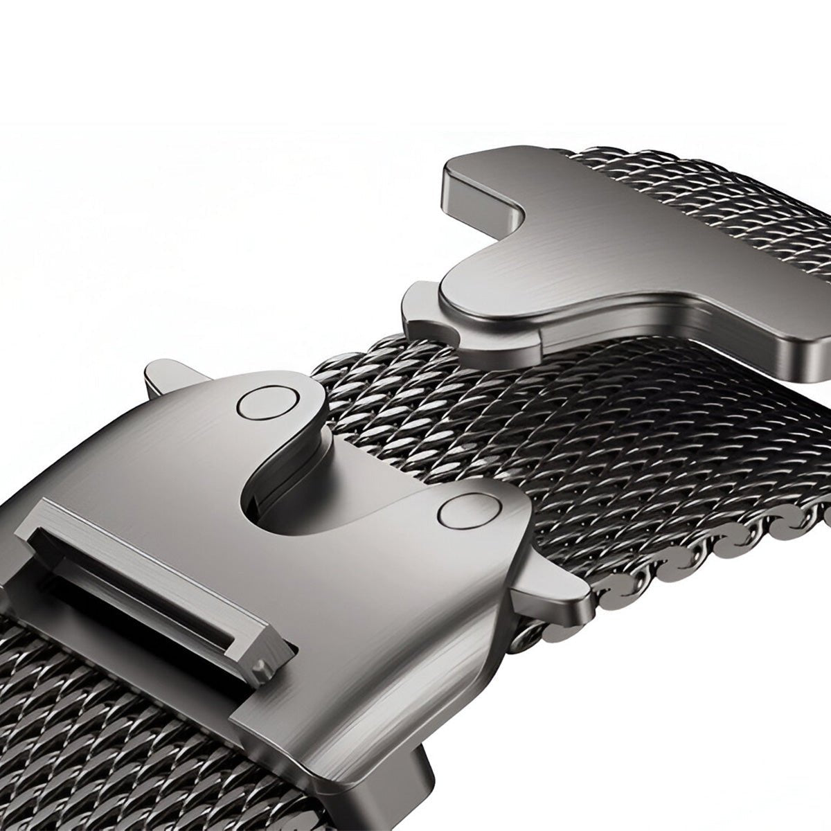 Milanese mesh stainless steel bracelet for Apple Watch with tactical clasp, Raeko model