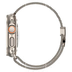 Milanese mesh stainless steel bracelet for Apple Watch with tactical clasp, Raeko model