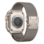Milanese mesh stainless steel bracelet for Apple Watch with tactical clasp, Raeko model