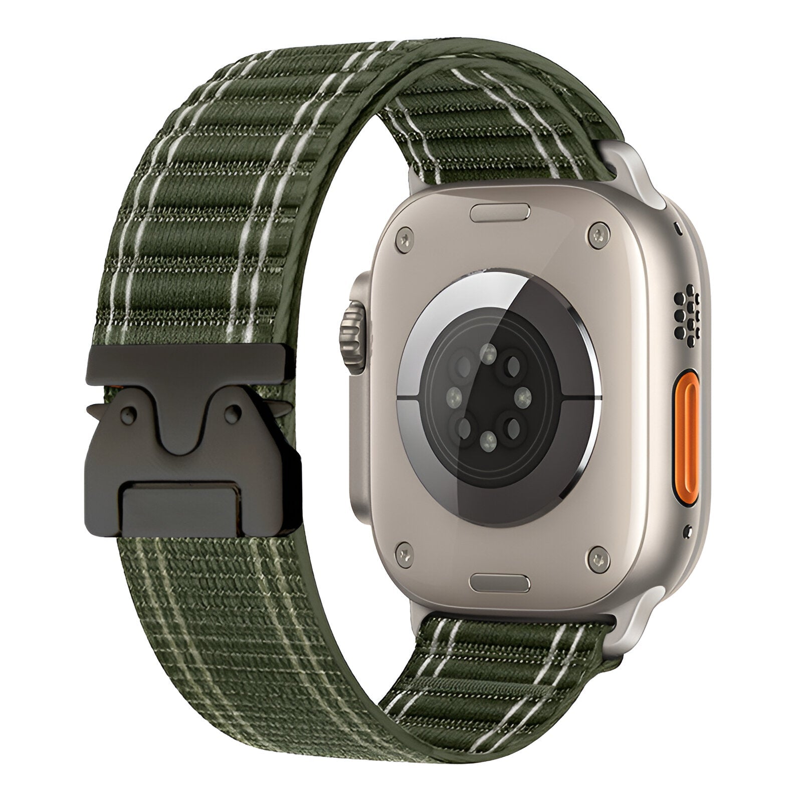 Adjustable nylon bracelet for Apple Watch, parachute buckle, tactical clasp, Riven model