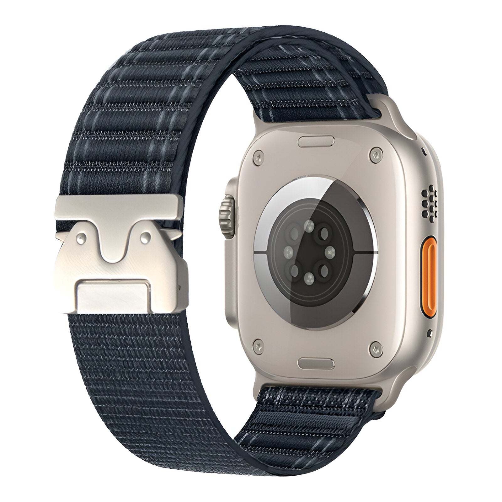 Adjustable nylon bracelet for Apple Watch, parachute buckle, tactical clasp, Riven model