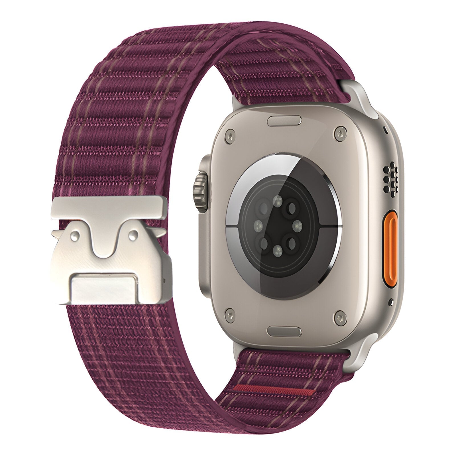 Adjustable nylon bracelet for Apple Watch, parachute buckle, tactical clasp, Riven model