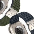 Adjustable nylon bracelet for Apple Watch, parachute buckle, tactical clasp, Riven model