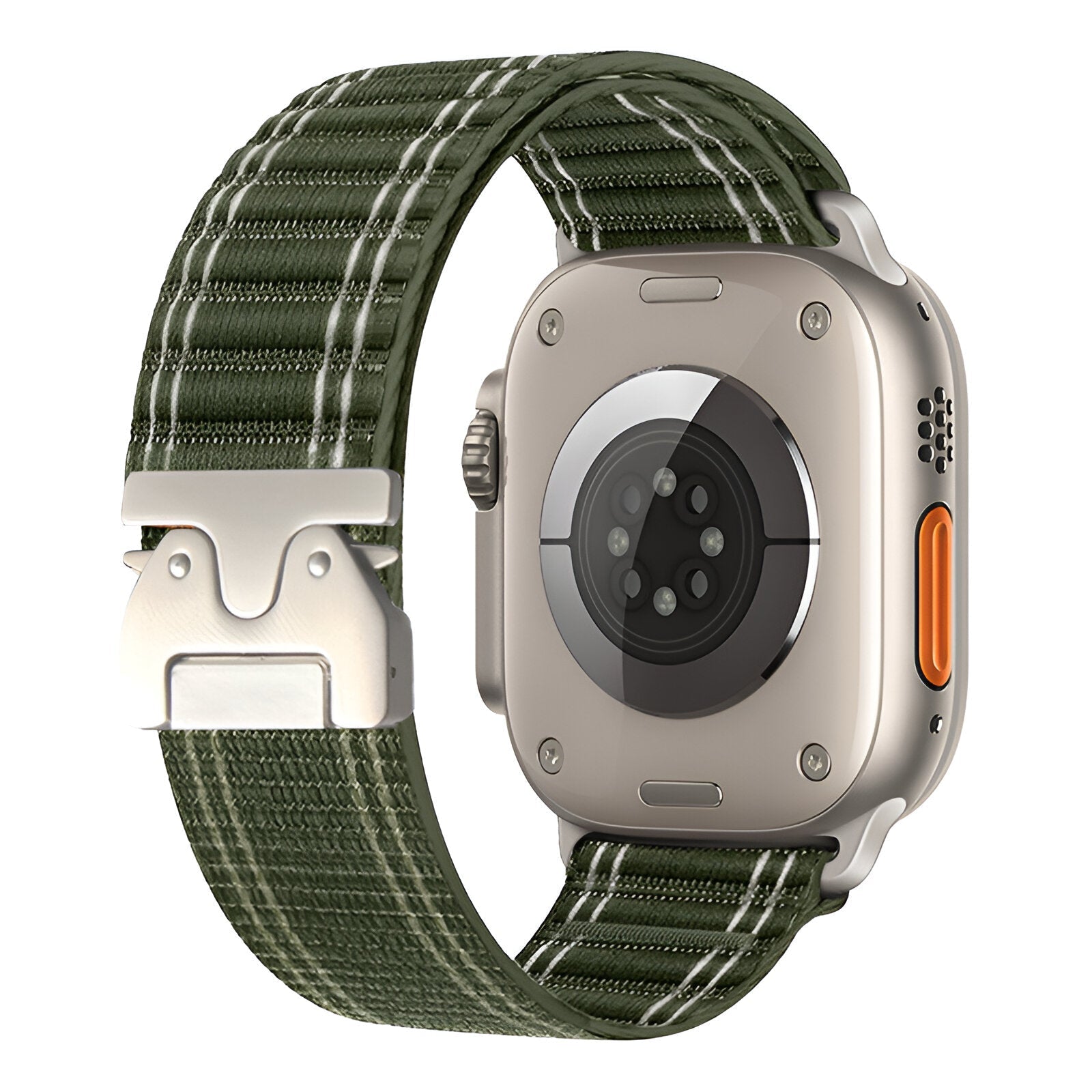 Adjustable nylon bracelet for Apple Watch, parachute buckle, tactical clasp, Riven model