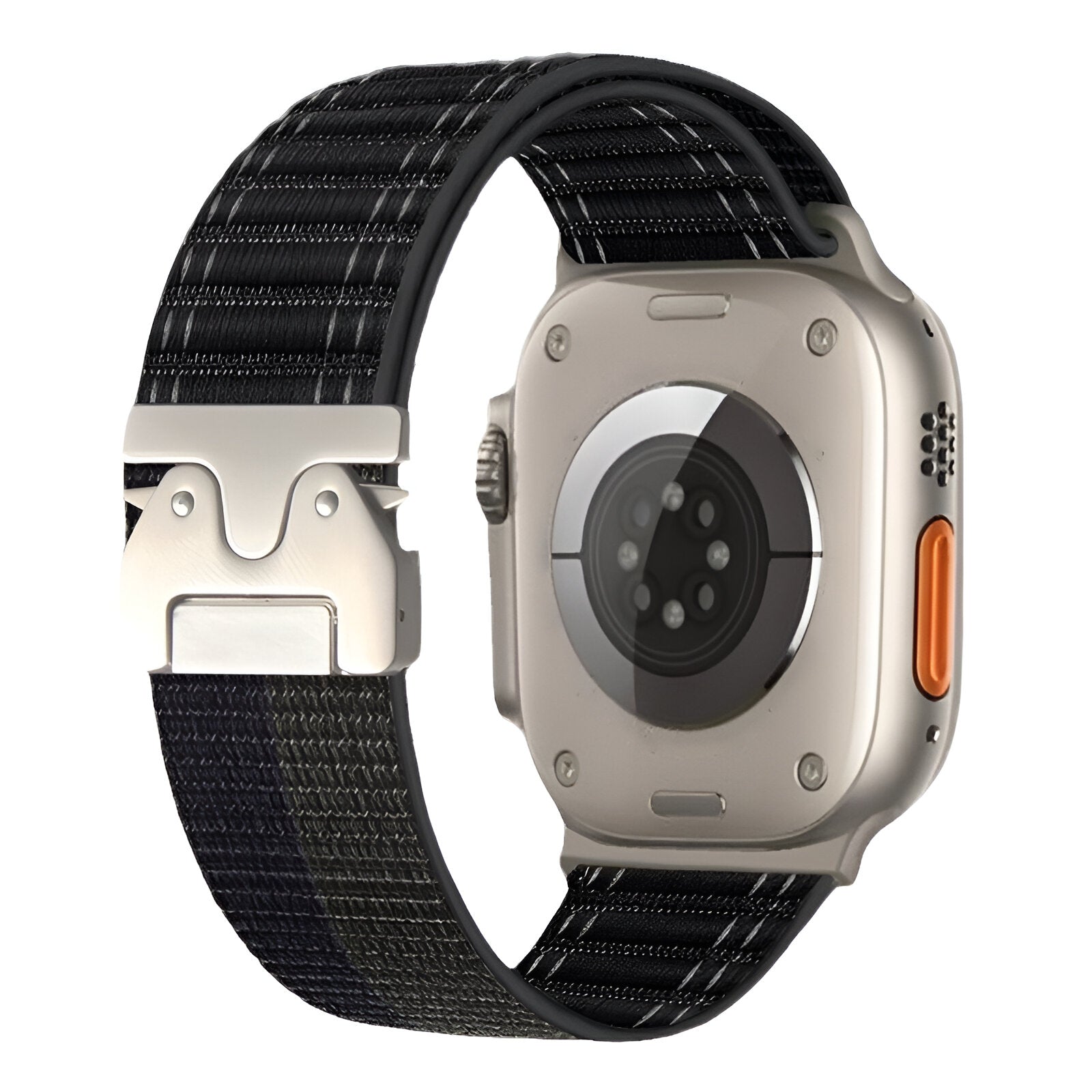 Adjustable nylon bracelet for Apple Watch, parachute buckle, tactical clasp, Riven model