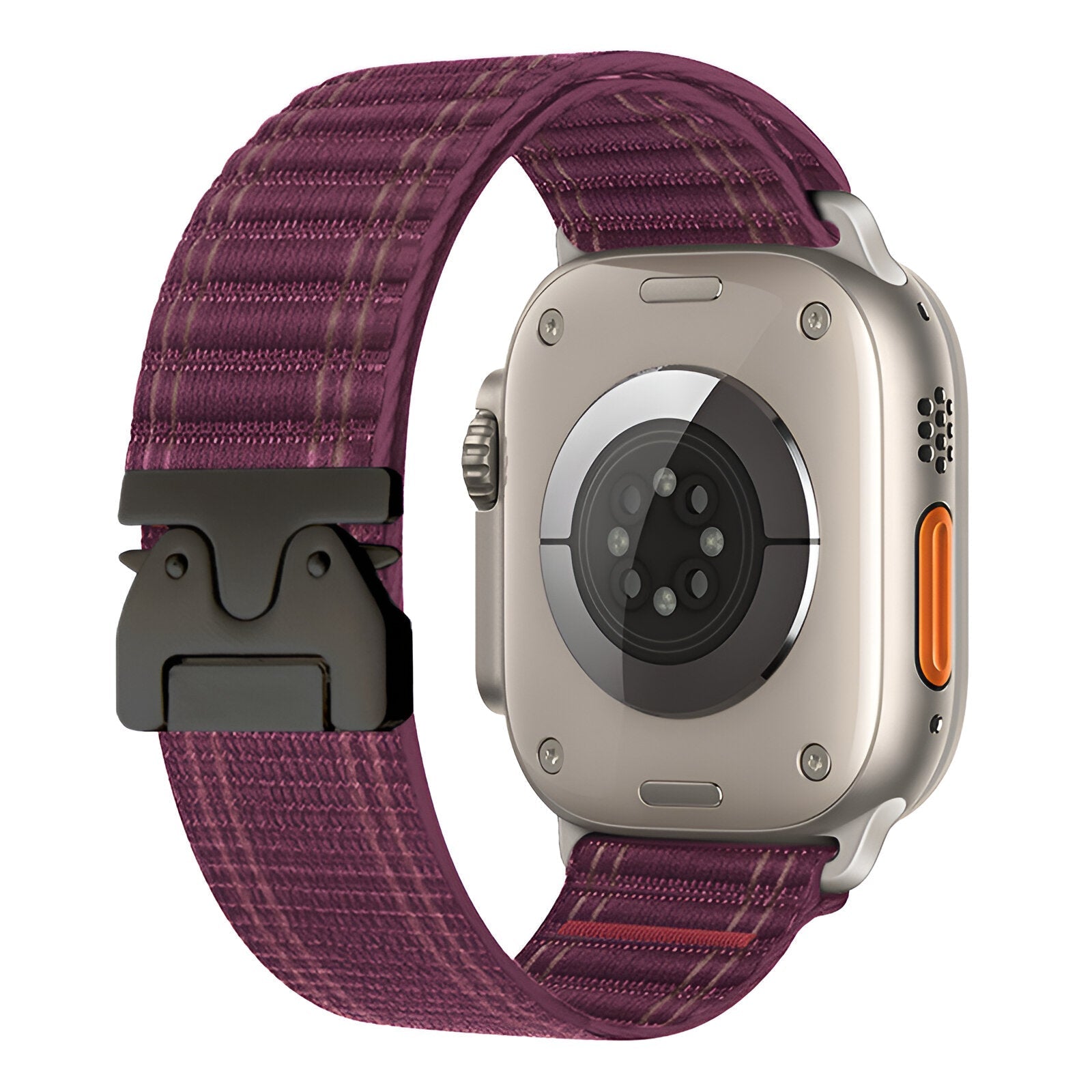 Adjustable nylon bracelet for Apple Watch, parachute buckle, tactical clasp, Riven model