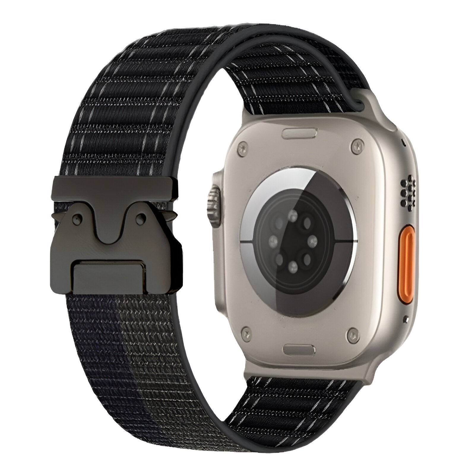 Adjustable nylon bracelet for Apple Watch, parachute buckle, tactical clasp, Riven model