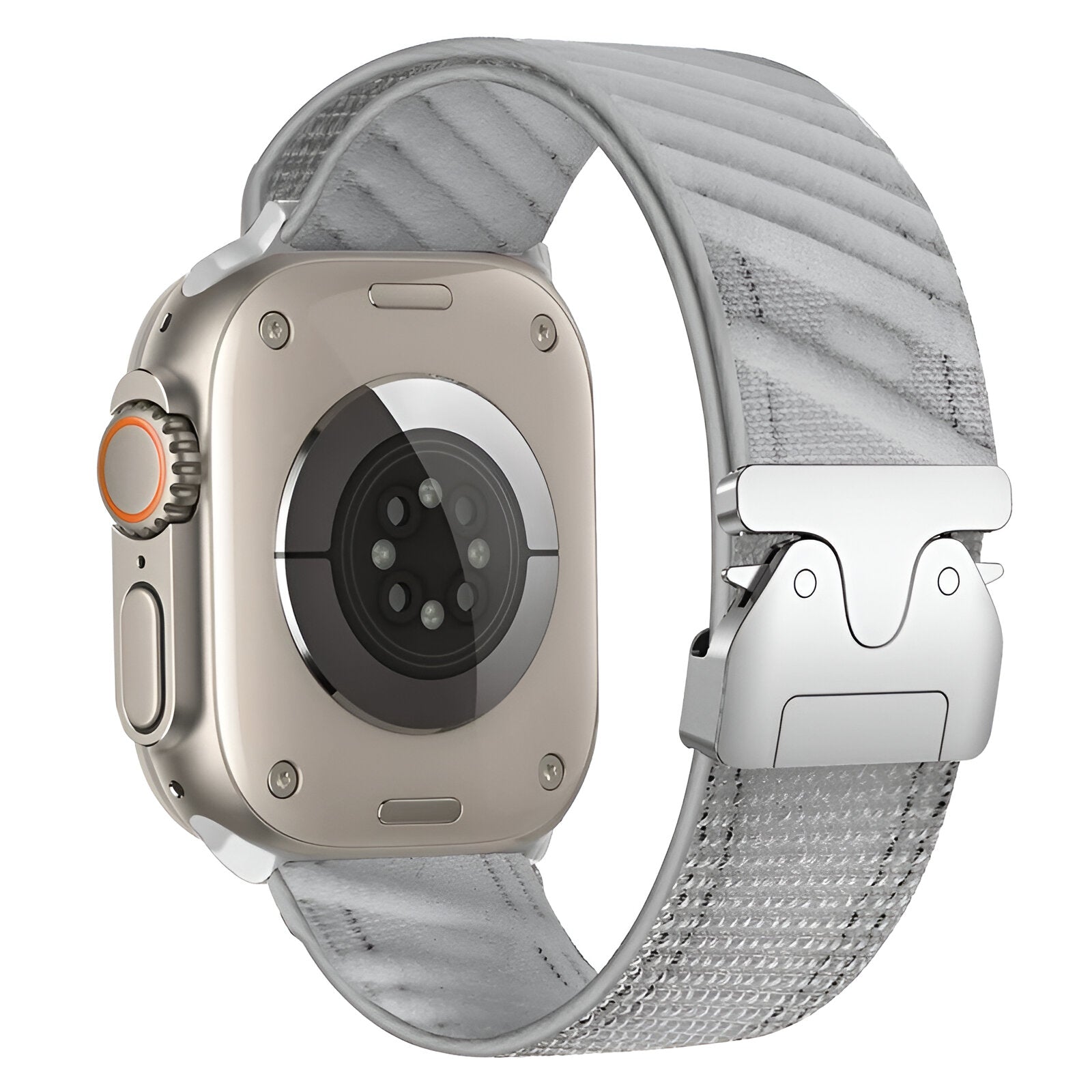 Diagonal woven nylon bracelet for Apple Watch, tactical clasp, Neyko model