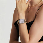 Cuban Link Bracelet for Apple Watch, Stainless Steel, Chic Minimalist, Easily Adjustable, Cuba Model