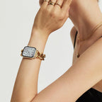 Cuban Link Bracelet for Apple Watch, Stainless Steel, Chic Minimalist, Easily Adjustable, Cuba Model
