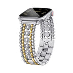 Smartwatch bracelet, adjustable metallic bead links, for women, Arline model