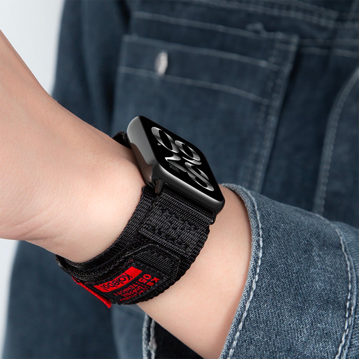Sweatproof Bracelet, Kalebol Edition, nylon, with velcro, for Apple Watch, adjustable, Kayle model