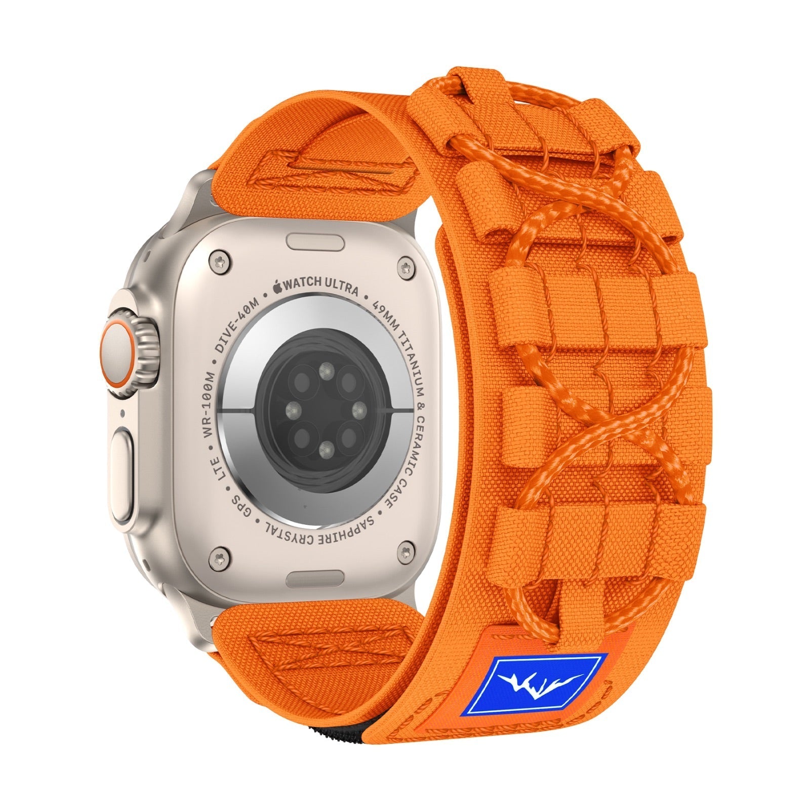 Tactical bracelet, nylon, mountain and climbing edition, for Apple Watch, adjustable, Diemio model