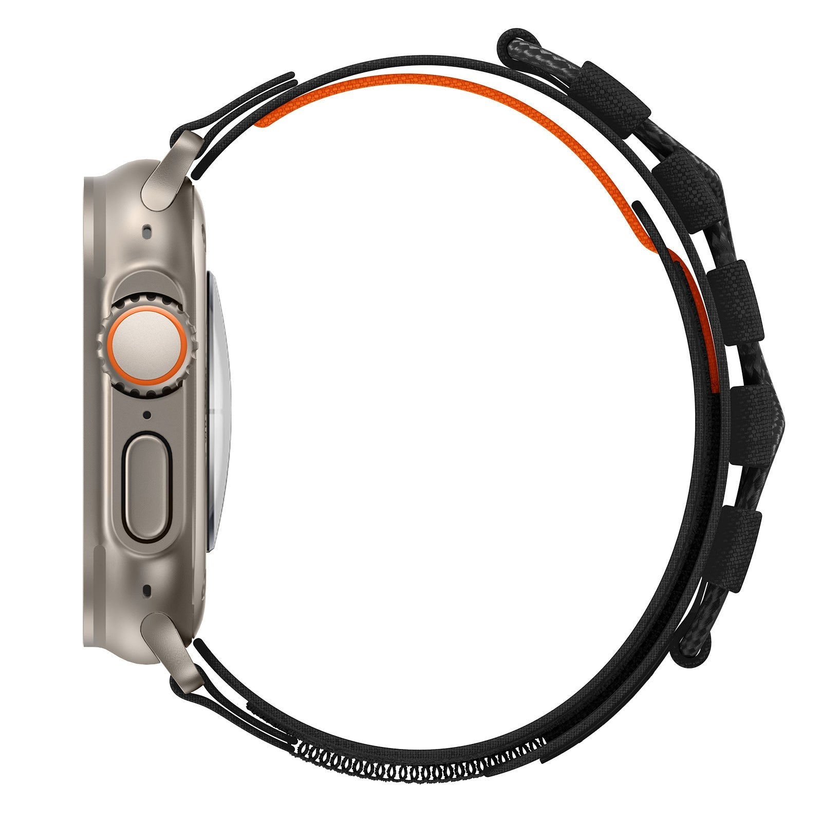 Tactical bracelet, nylon, mountain and climbing edition, for Apple Watch, adjustable, Diemio model