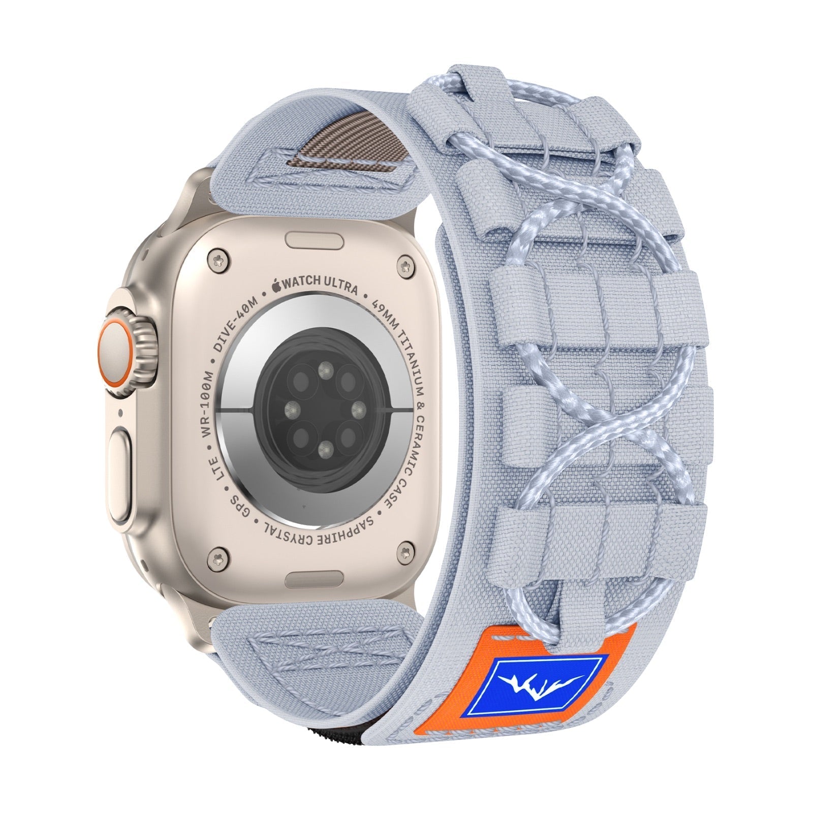 Tactical bracelet, nylon, mountain and climbing edition, for Apple Watch, adjustable, Diemio model