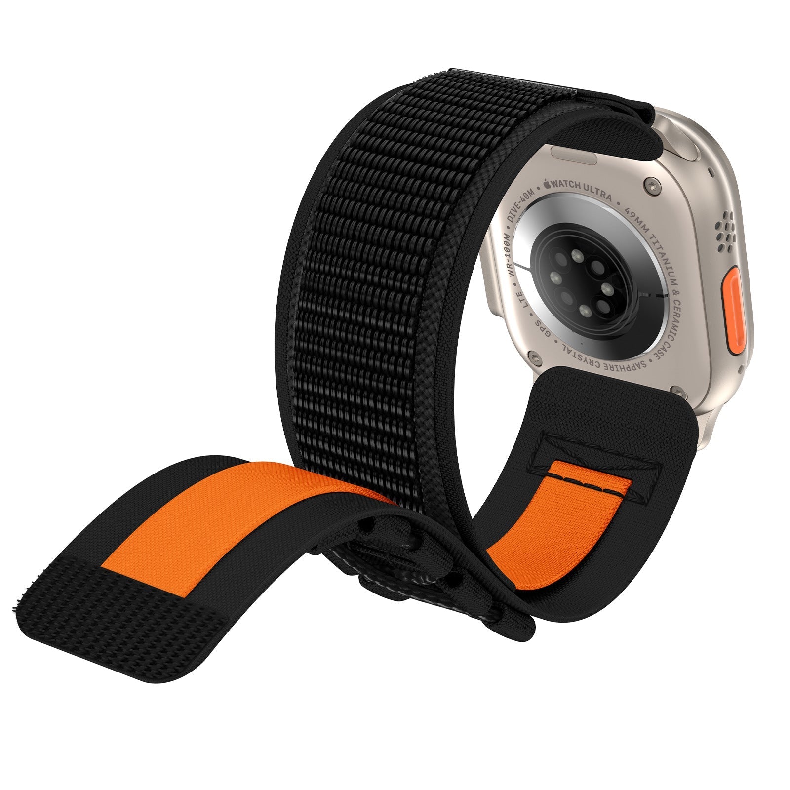 Tactical bracelet, nylon, mountain and climbing edition, for Apple Watch, adjustable, Diemio model