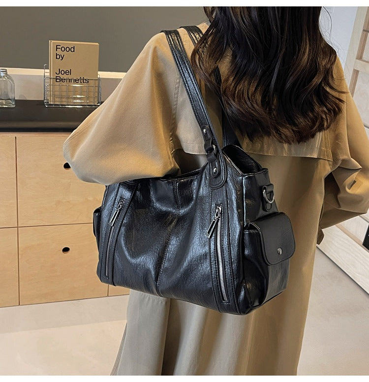 NOEMIE - Classic Leather Tote Bag