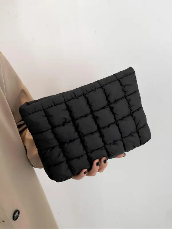 EMILY - Large Capacity Quilted Pouch Durable Zipper Travel Storage Bag