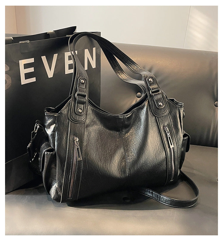 NOEMIE - Classic Leather Tote Bag