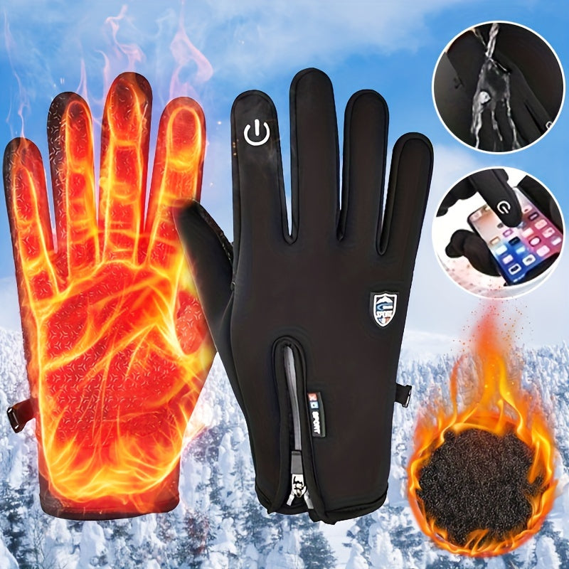 ThermaGrip Winter Gloves – Windproof & Water-Resistant | 2 Pairs