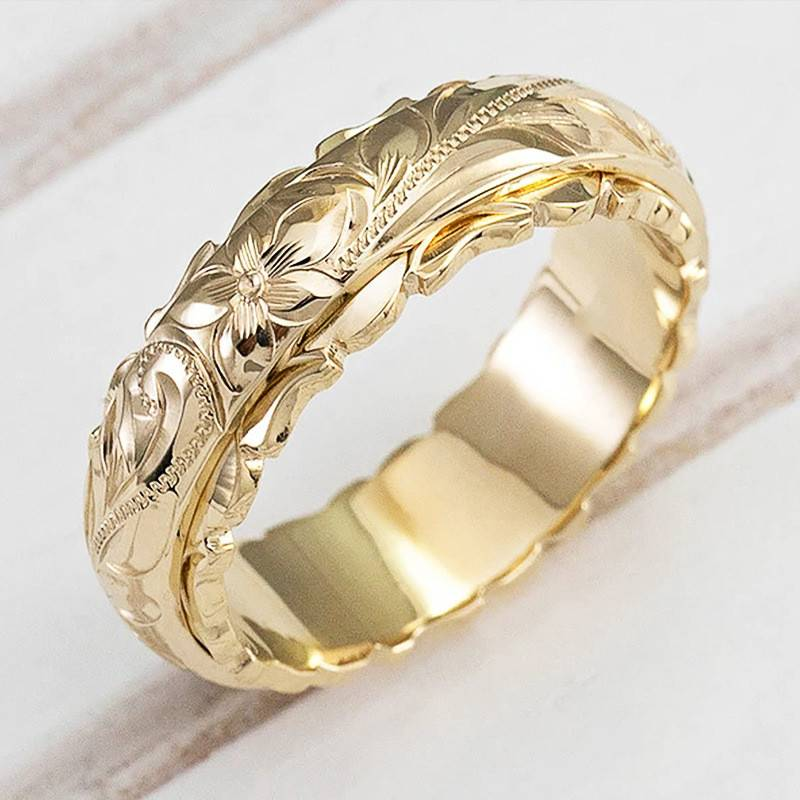 PAMELA - Vintage Gold Flower Ring