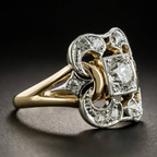 SINTA - Vintage Zirconia Gold Ring