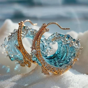 BEATRICE - Ocean's Oath Earrings in Gold and Silver