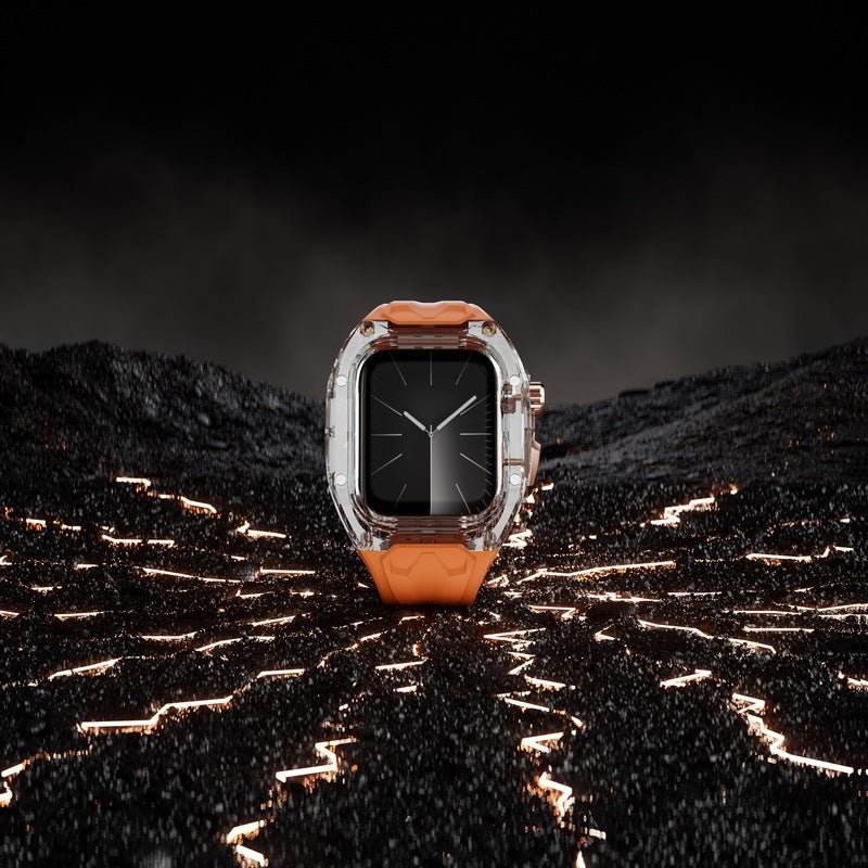 Apple Watch bracelet and case, Richard Mille style, transparent case, soft TPU, Jankre model