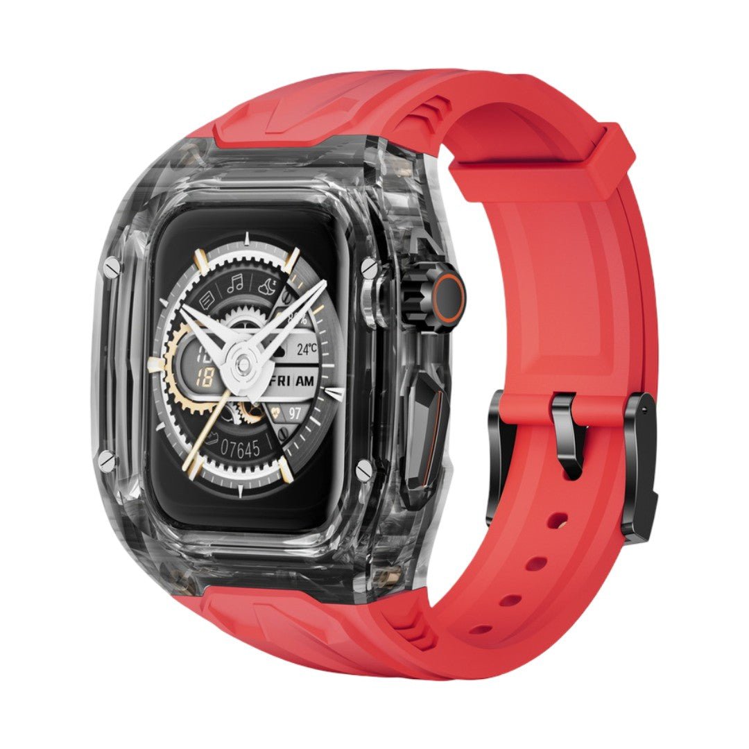 Apple Watch bracelet and case, Richard Mille style, transparent case, soft TPU, Jankre model