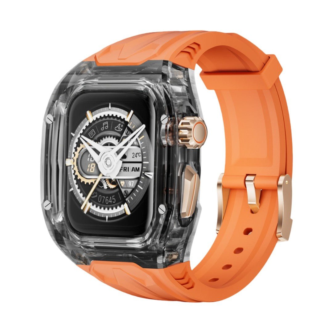 Apple Watch bracelet and case, Richard Mille style, transparent case, soft TPU, Jankre model