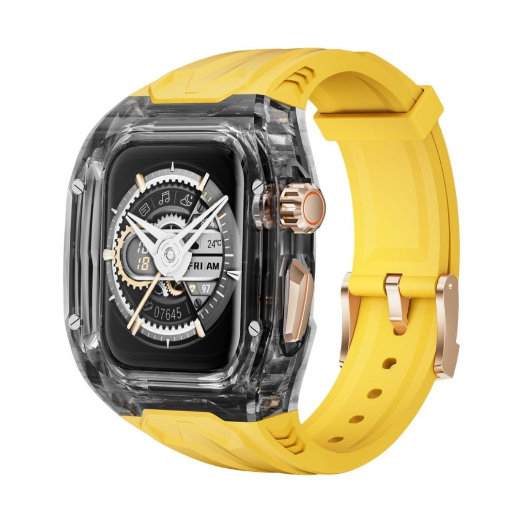 Apple Watch bracelet and case, Richard Mille style, transparent case, soft TPU, Jankre model