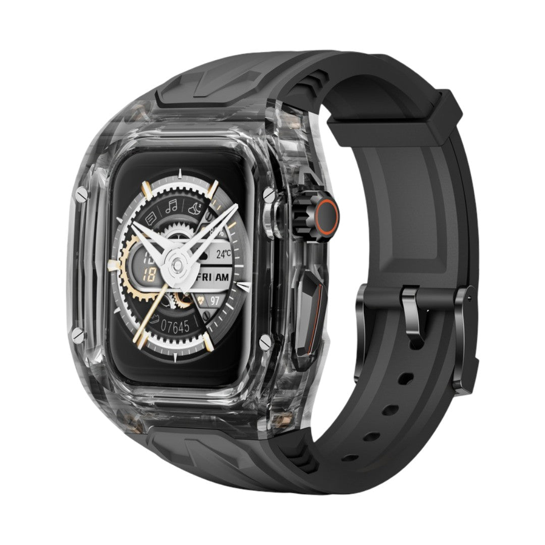 Apple Watch bracelet and case, Richard Mille style, transparent case, soft TPU, Jankre model