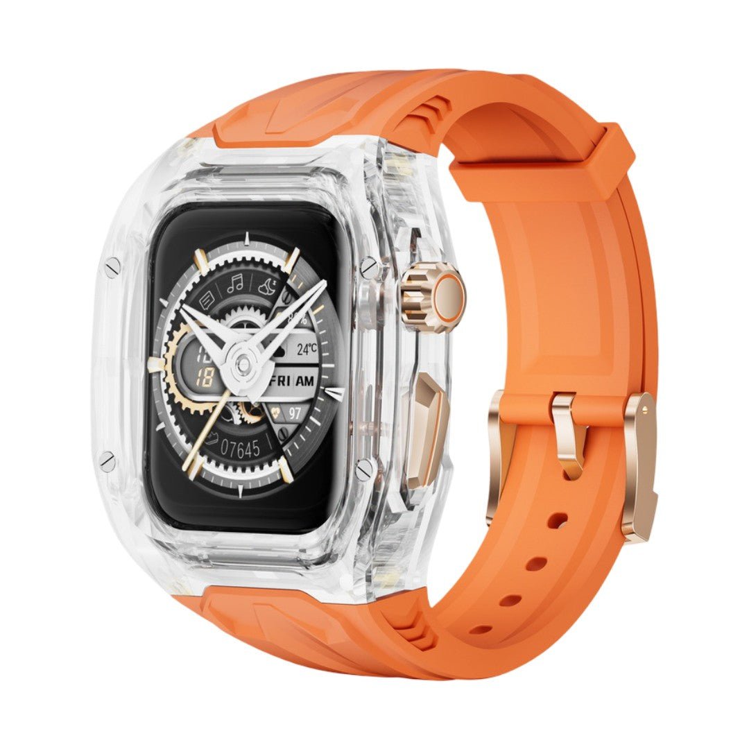 Apple Watch bracelet and case, Richard Mille style, transparent case, soft TPU, Jankre model