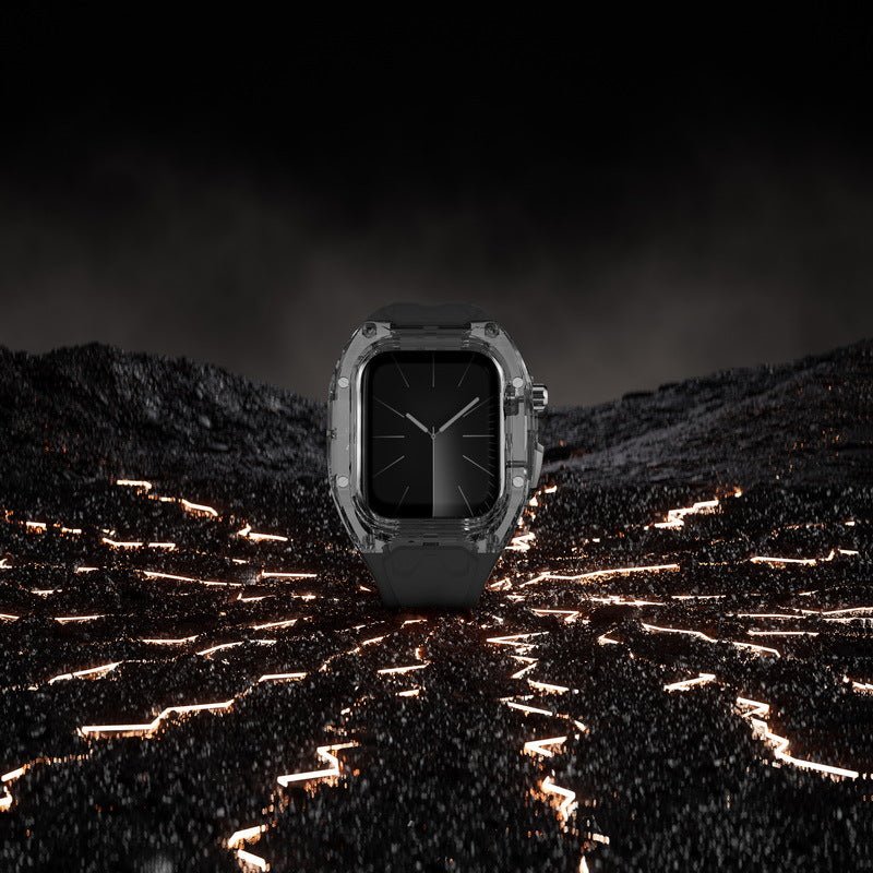 Apple Watch bracelet and case, Richard Mille style, transparent case, soft TPU, Jankre model